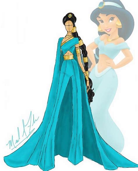 La Version Moderne De La Robe De Jasmine Style Disney Disney Princess