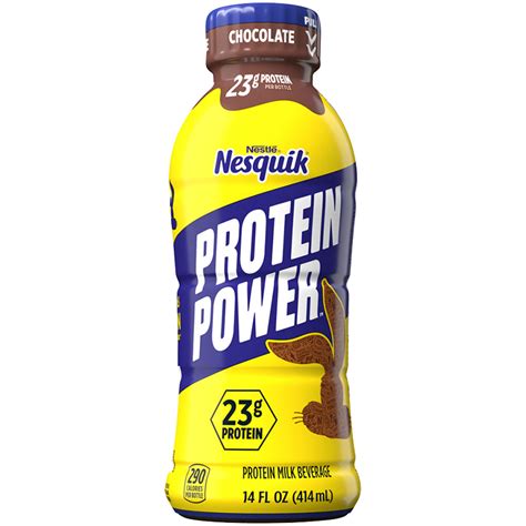 Protein Power Chocolate Protein Milk Fl Oz Official Nesquik