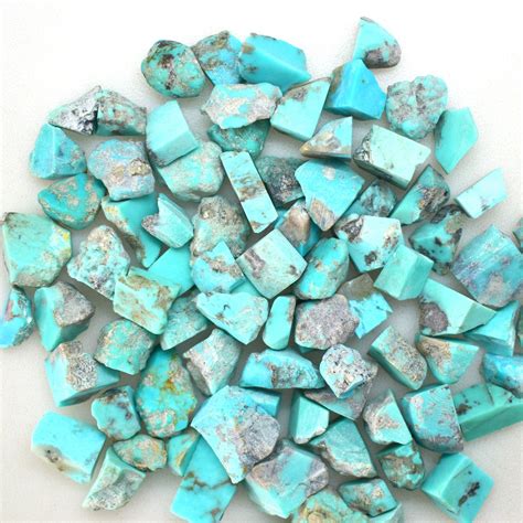 Natural Turquoise Rough Loose Gemstone 7x8 To 9x15 Mm Approx Etsy