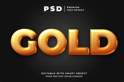 Premium Psd Premium Gold Editable Text Effect