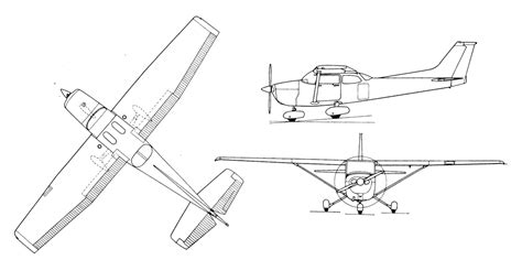 Cessna 172 Cutaway Drawing Sketch Coloring Page