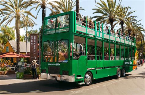 Safari Bus And Tourists In San Diego Zoo Editorial Stock Image Image