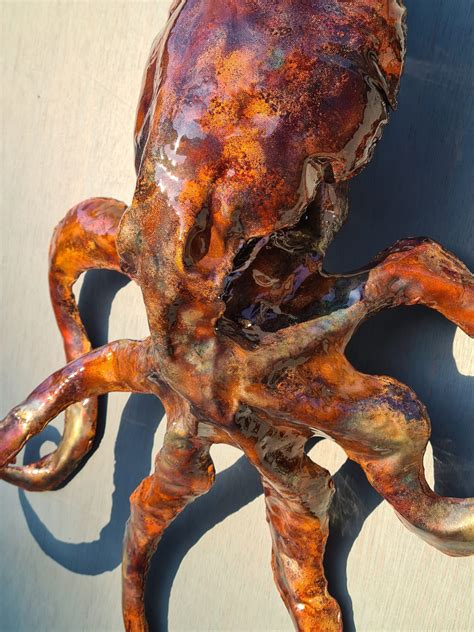 Emily Stone Copper Octopus Sculpture 61 Copper Creatures