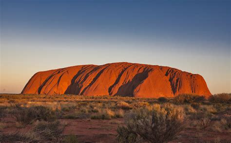 Uluru At Sunset Australia