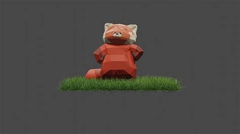 Low Poly Mei Lee As Giant Panda In Turning Red 3d Model Cgtrader