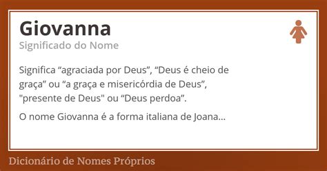 Significado Do Nome Giovanna Significados Dos Nomes Nomes Próprios