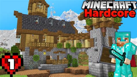 The Perfect Starter House Ep 1 Minecraft 118 Hardcore Survival Let