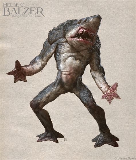 Shark Mutant Rukuubuur Art By Helge C Balzer By Helgecbalzer On