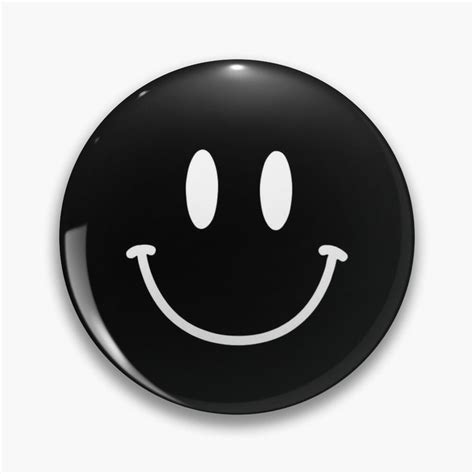 Black Smiley Face Happy Face Emoji Pin By Adam Nicolson Smiley