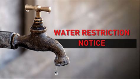 Water Use Restrictions In Effect For Chillicothe