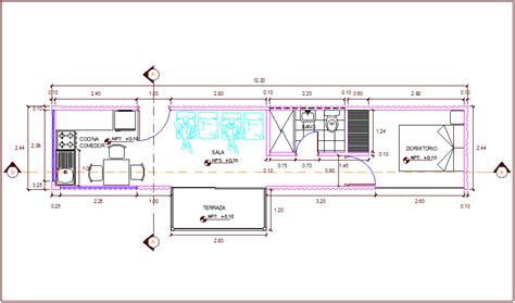 Recycled Ocean Container Housing Plan Dwg File Cadbull