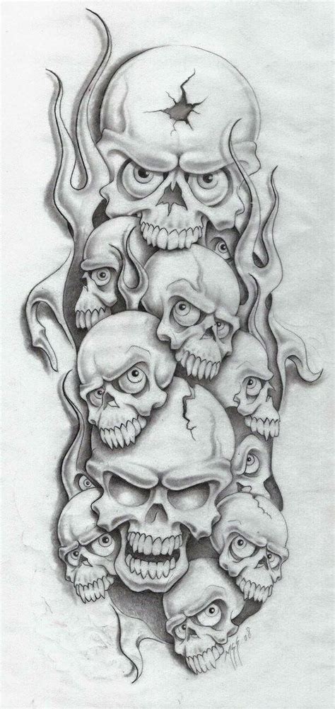 Pin By Andrew Argoe On Skulls Skull Art Drawing Evil Skull Tattoo