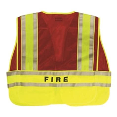 Basic Mesh Fire Incident Command Vest Safety Imprints