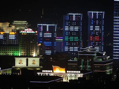 Pyongyang At Night