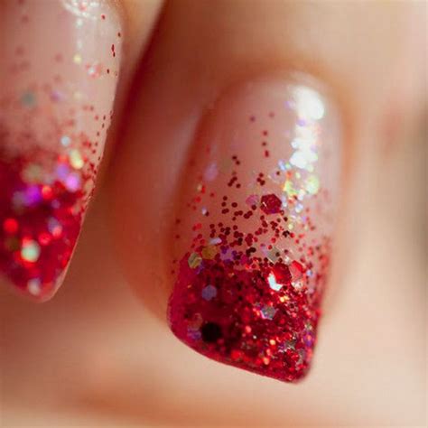 Red Glitter Nail Polish Transparent Nail Art Nail By Beautylineada 7