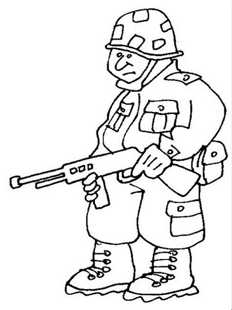 Dibujos De Soldados Para Colorear