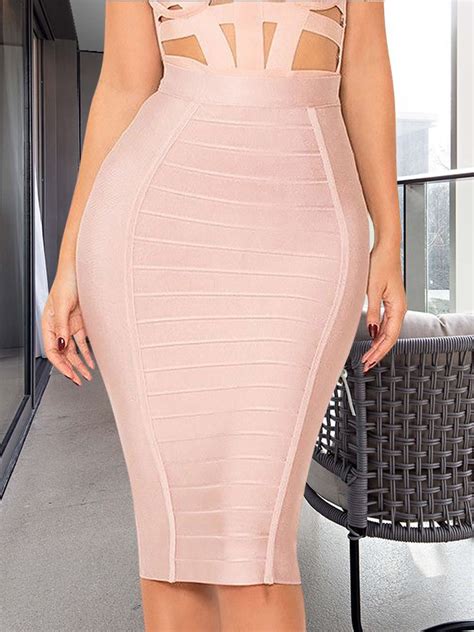 Bandage Skirt White Top Quality 2020 New Arrivals Sexy Women S Knee