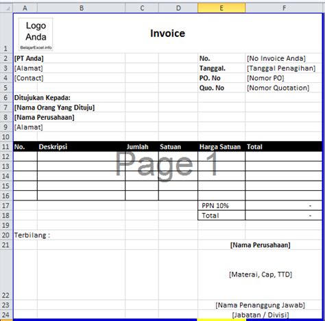Foto Contoh Invoice Dp Untuk Format Invoice Unik Oleh Post Contoh Invoice Dp Gawe Cv