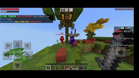 Mcpe Capture The Flag Cubecraft 7 Youtube