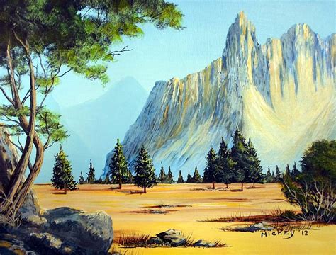 Distant Mountains Painting By Henry Smith