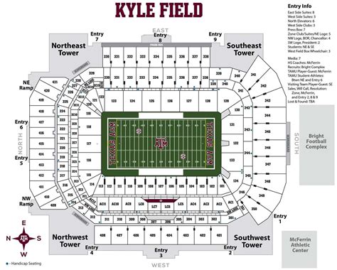 Kyle Field Seating Chart With Rows And Seat Numbers Two Birds Home