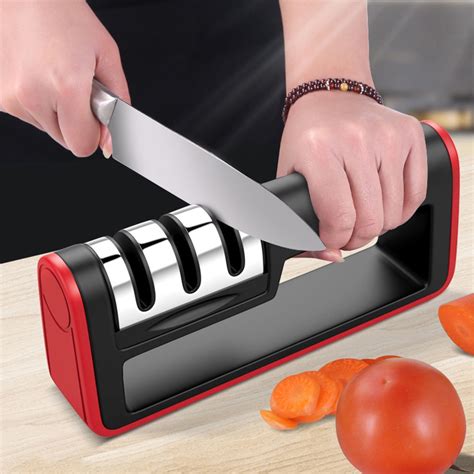 Professional Knife Sharpener Stainless Steel 3stage Ceramic Knife