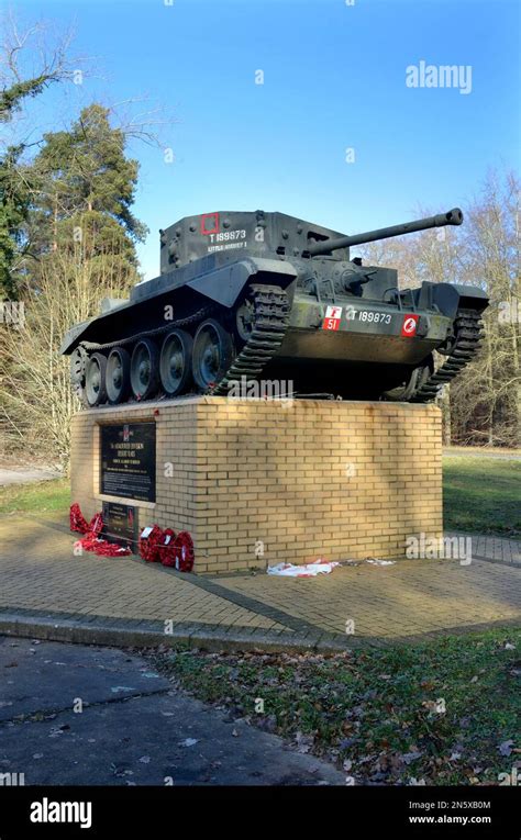 Monument To 7th Armoured Division Desert Rats Theford Norfolk England