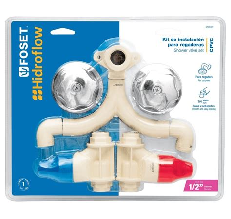 Kit Conexiones, Válvulas Cpvc Insta. Regadera Foset 46033 | Envío gratis
