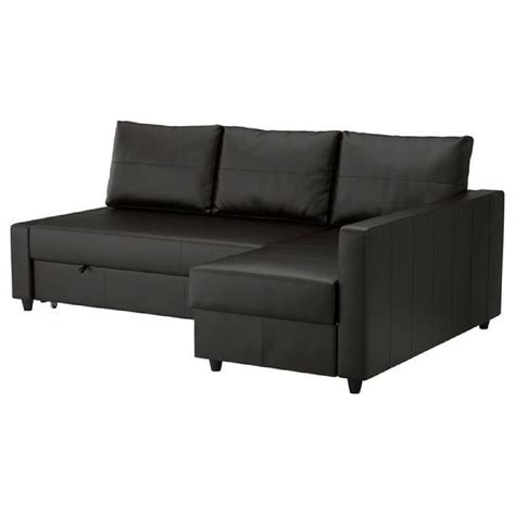 Ikea Leather Sleeper Sectional Sofa W Storage And Ottoman Aptdeco