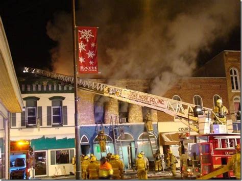 Fatal Fire Damages Buildings In Downtown Bath