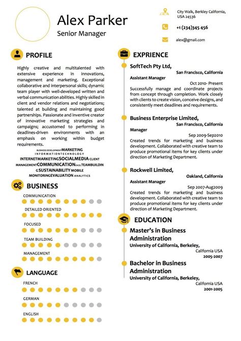 Using a cv template in word has come a long way. Professional Simple Word Resume/CV Template - Vista Resume ...