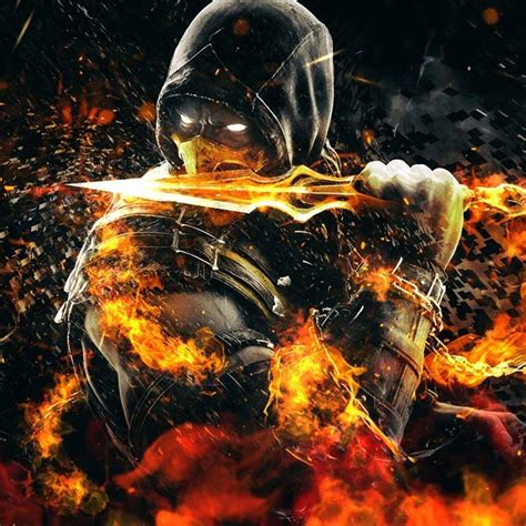 Akrep Mortal Kombat Duvar Kağıdı Motoru Scorpion Mortal Kombat