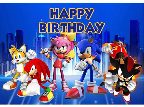 Sonic The Hedgehog Birthday Background