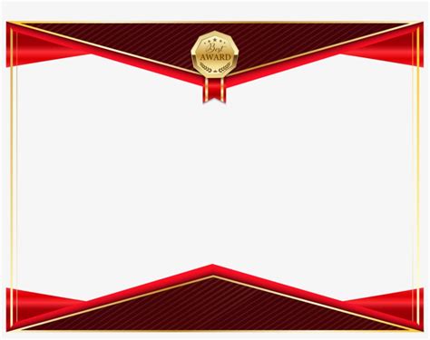 Certificate Png Transparent Image Certificate Border With Ribbon