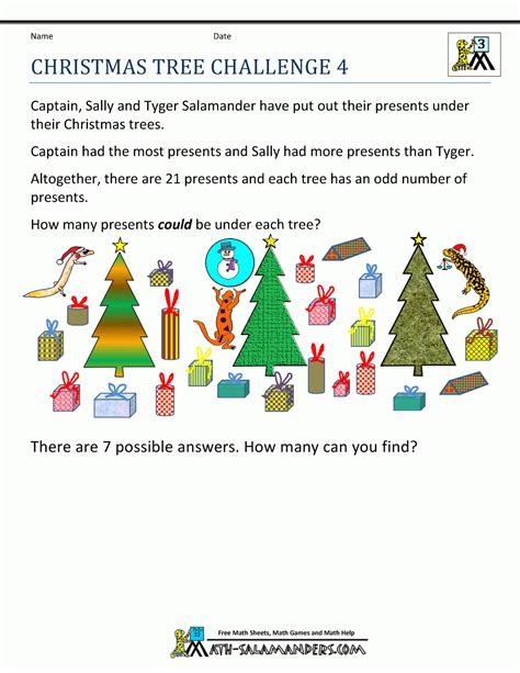 10 4th Grade Christmas Worksheets Worksheets Decoomo