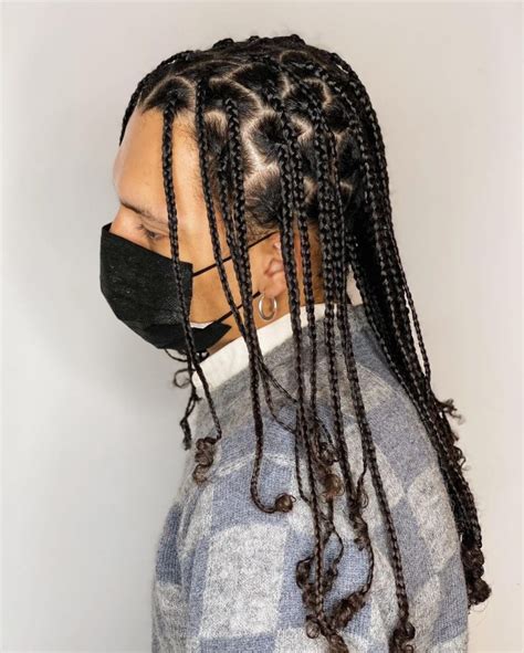 30 Knotless Box Braids With Natural Hair