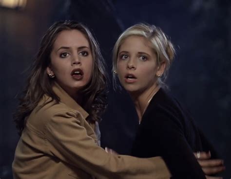 Eliza Dushku And Sarah Michelle Gellar In 2022 Buffy The Vampire