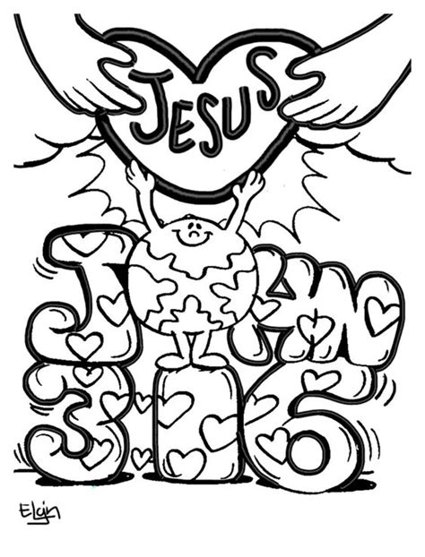 images of john 3:16 for children to color - Google Search | Debbie's