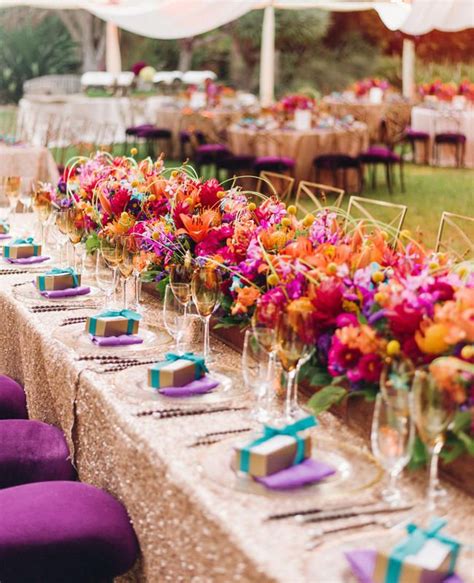 Indian Wedding Table Centerpiece Ideas - Table Decoration