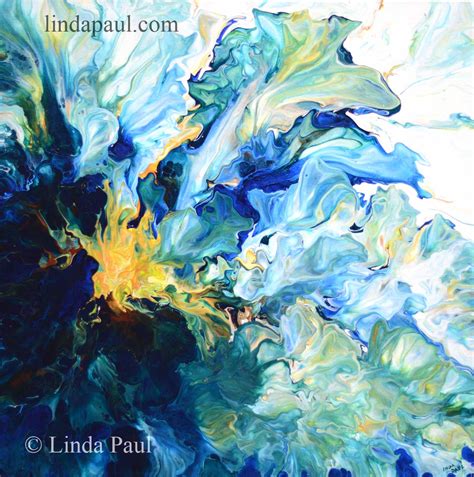 Blue Flower Abstract Paintings For Sale Blue Wall Art On Canvas