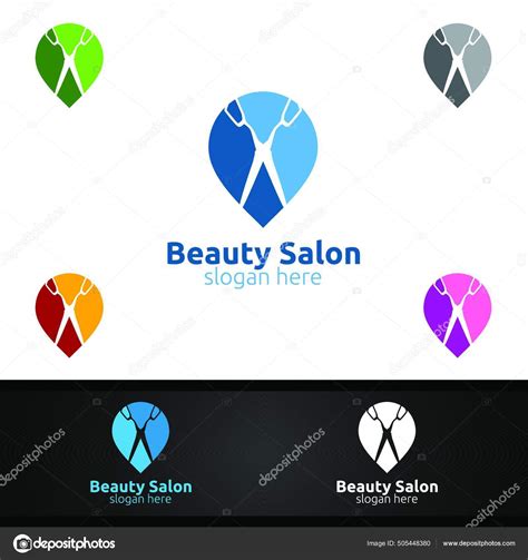 Pin Salon Fashion Logo Beauty Hairstylist Cosmetics Boutique Design