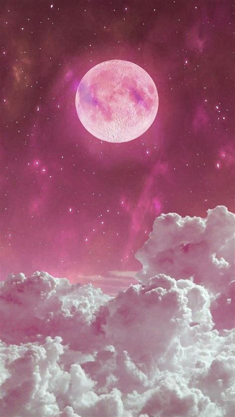 Pink Moon Wallpaper Hd 720x1280 Wallpaper