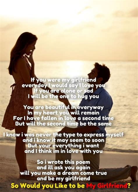 We all know how wonderful it feels like to have butterflies in our stomachs. would you like to be my girlfriend poem | Girlfriend poems ...