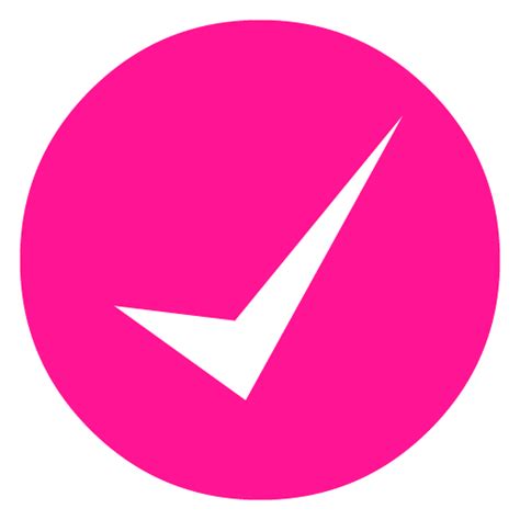 Check Mark Icon Pink Png Clip Art Library