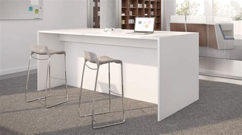 Square, round and rectangle in many sizes and colors in stock. Intermix by First Office High Top Table - Direct Office ...