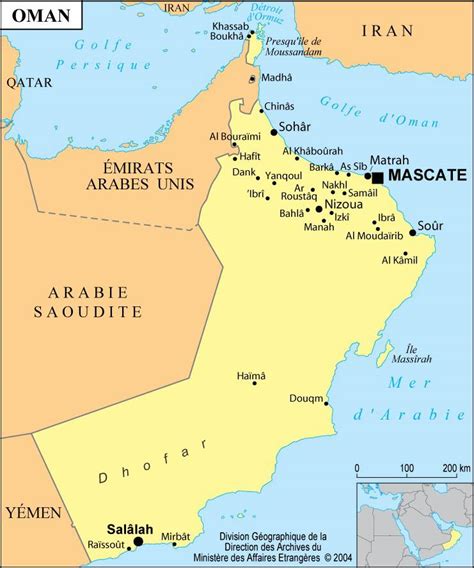 Oman Carte Voyage Carte Plan