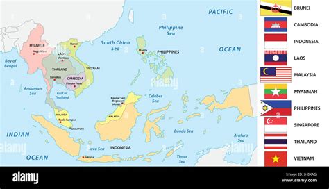 ASEAN Members Map