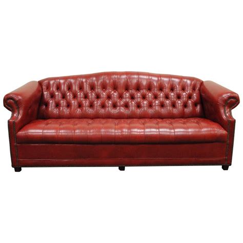Spend this time at home to refresh your home decor style! Vintage Red Leather English Chesterfield Style Button ...