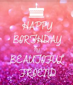 Wishing the happiest birthday imaginable to the. Poster: HAPPY BIRTHDAY MY BEAUTIFUL FRIEND | Happy ...