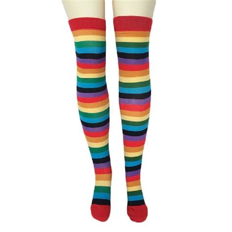 Rainbow Knee Socks Thigh High Stockings Gay Pride Ddlg Playground Ddlg Playground